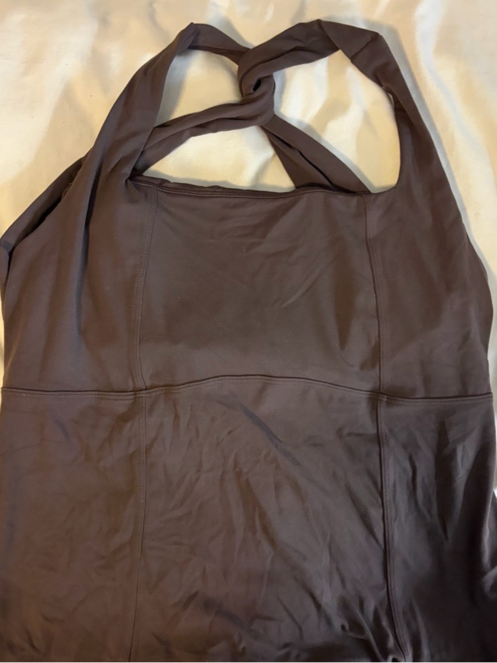 all in motion Brown Crisscross Sports Bra